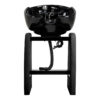 Spălător coafor Omega Aqualina fără scaun, cu raft, negru, imaginea 5