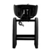 Spălător coafor Omega Aqualina fără scaun, cu raft, negru, imaginea 6