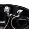 Spălător coafor Omega Aqualina fără scaun, cu raft, negru, imaginea 7