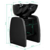 Spălător coafor Omega Aqualina fără scaun, cu raft, negru, imaginea 10