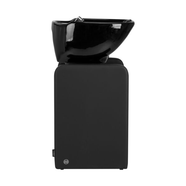Spălător coafor Omega Nautica fără scaun, cu raft, negru, imaginea 2