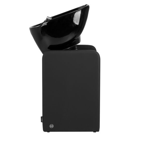 Spălător coafor Omega Nautica fără scaun, cu raft, negru, imaginea 3