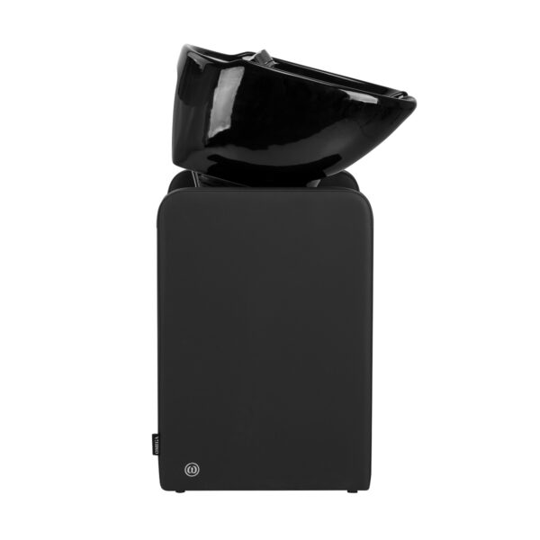 Spălător coafor Omega Nautica fără scaun, cu raft, negru, imaginea 4