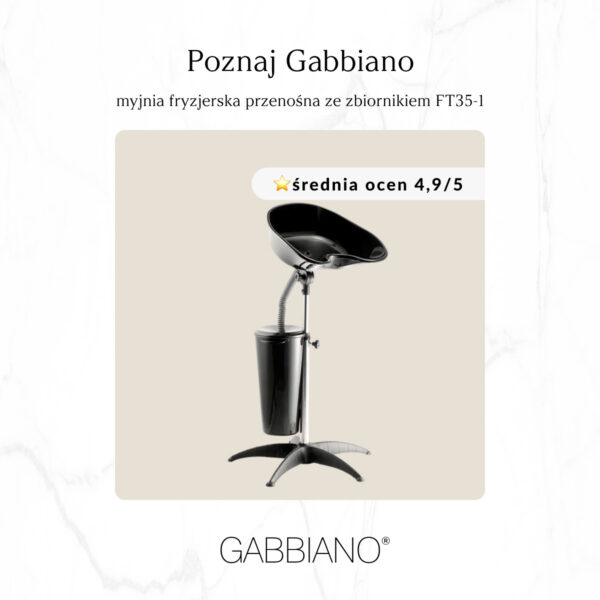 Spălător portabil Gabbiano FT35-1 cu rezervor 10 L pe suport, imaginea 3
