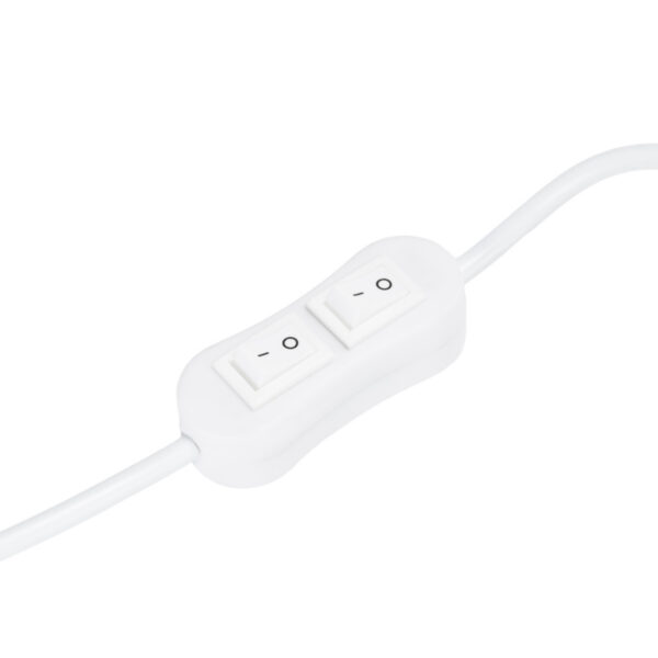 Stâlp barber luminos BB-02, auriu, mare, cu cilindru rotativ, imaginea 3