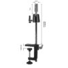 Suport pentru cap de manechin Gabbiano 41, cu menghină, reglaj 19-29 cm, imaginea 3