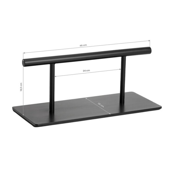 Suport picioare coafor Gabbiano L008B negru, negru, imaginea 5