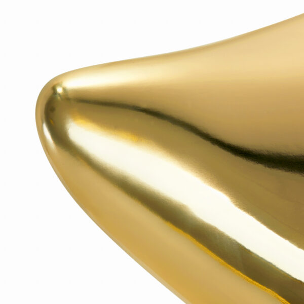 Taburet coafor Gabbiano Fine Gold Roll Speed, auriu, cu rotile, imaginea 6