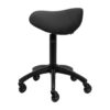 Taburet salon Gabbiano D032 cu șezut tip șa și roți Roll Speed, negru, imaginea 3 Taburet salon Gabbiano D032 cu șezut tip șa și roți Roll Speed, negru, imaginea 3