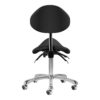 Taburet salon Giovanni 1004 cu spătar și șezut tip șa, negru, imaginea 4 Taburet salon Giovanni 1004 cu spătar și șezut tip șa, negru, imaginea 4