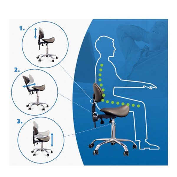 Taburet salon Giovanni 1004 cu spătar și șezut tip șa, negru, imaginea 10 Taburet salon Giovanni 1004 cu spătar și șezut tip șa, negru, imaginea 10