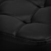 Taburet salon M-1645 negru cu auriu, șezut matlasat, negru cu auriu, imaginea 3