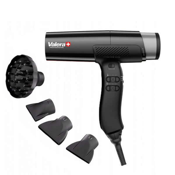Uscător de păr profesional Valera MatrixCare AI, motor 100.000 rot/min, negru, negru, imaginea 2