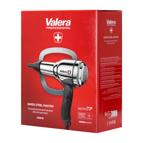 Uscător păr profesional Valera Steel Master cu carcasă din oțel cromat, crom, imaginea 4